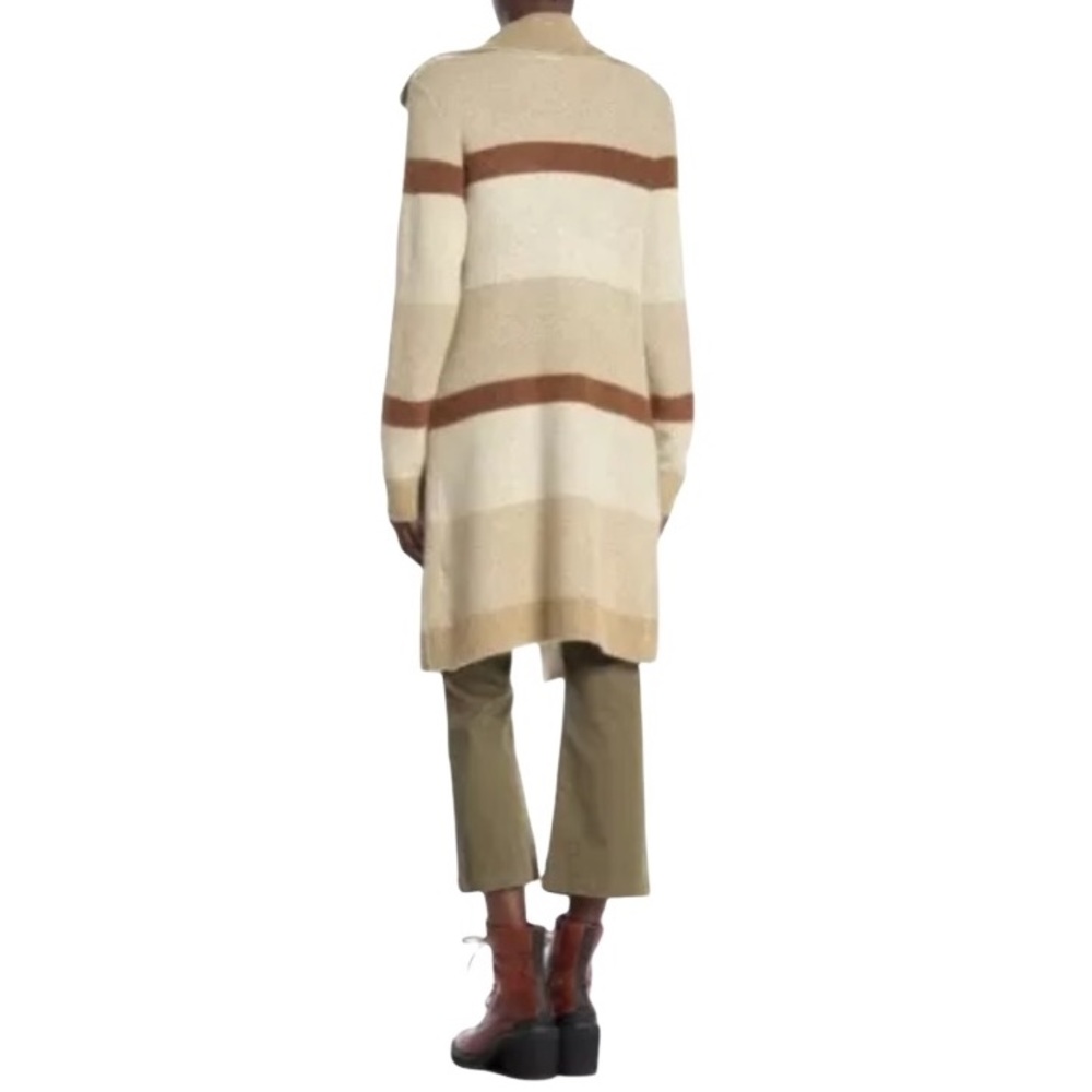 Cyrus Knit Camel Combo Coatigan Coat Cardigan Sz L NWT - Picture 3 of 10